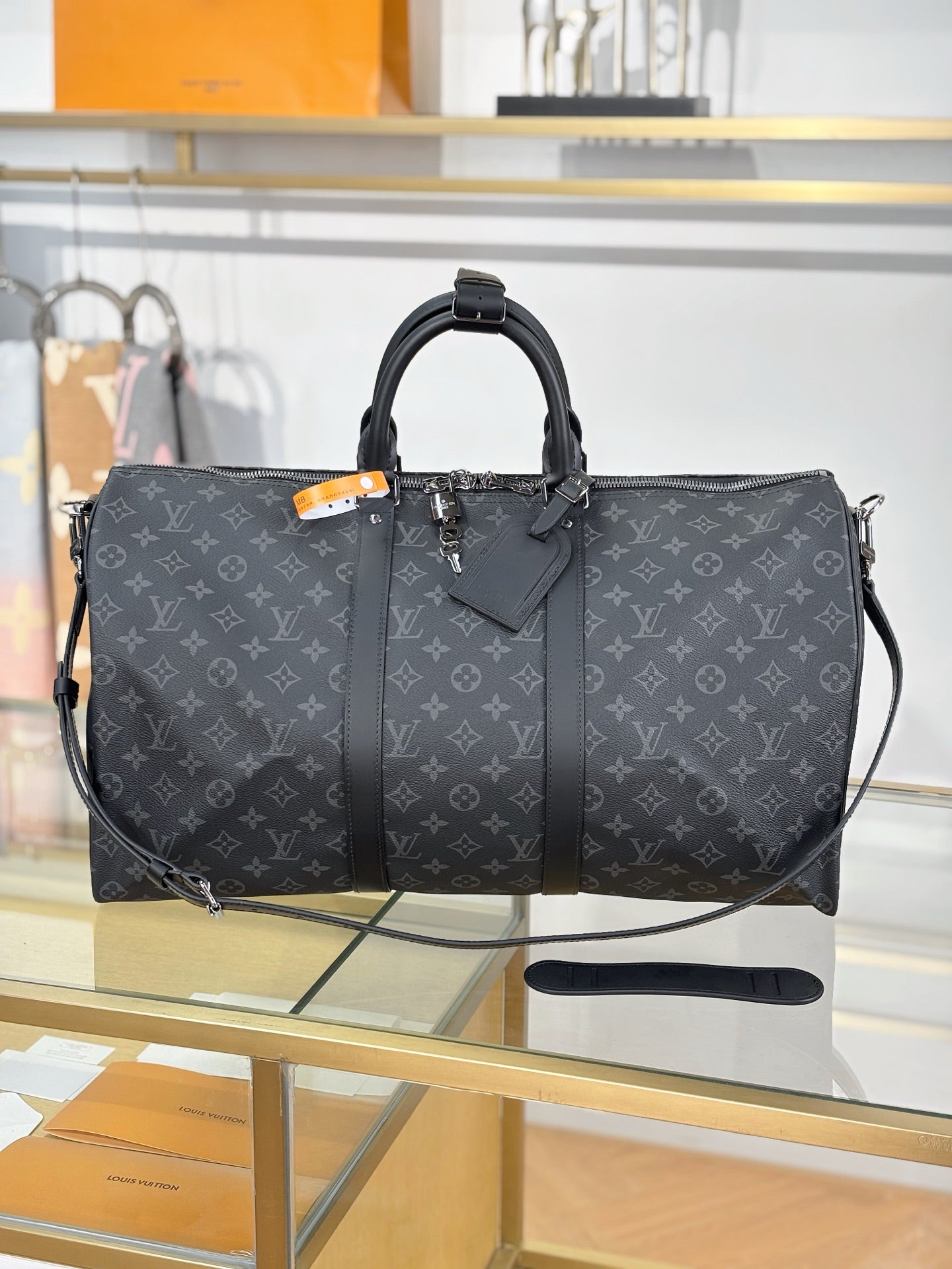 路L家-M40568KEEPALL BANDOULIÈRE 50旅行袋-黑花