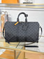 路L家-M40569 KEEPALL BANDOULIÈRE 45旅行袋-黑花