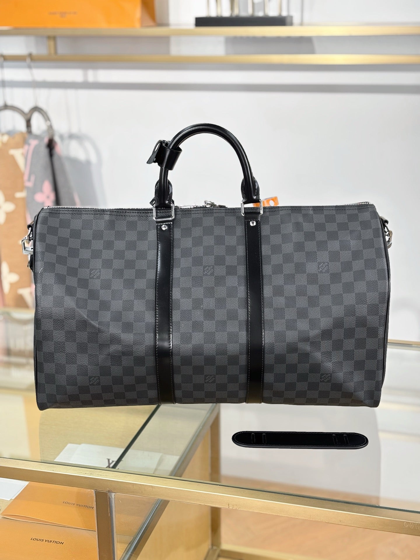 路L家-N41416 KEEPALL BANDOULIÈRE 50旅行袋-黑格
