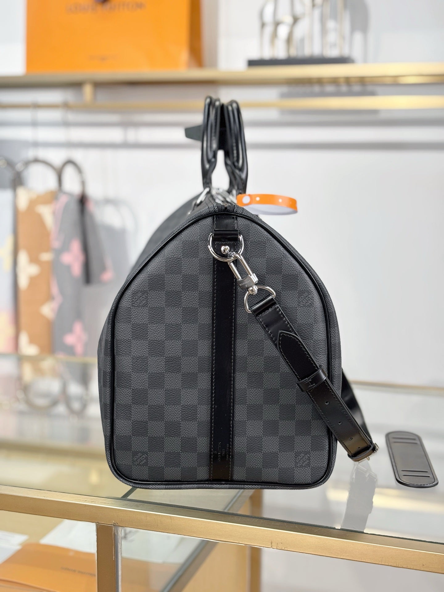 路L家-N41416 KEEPALL BANDOULIÈRE 50旅行袋-黑格