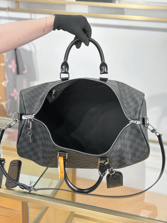 路L家-N41416 KEEPALL BANDOULIÈRE 50旅行袋-黑格