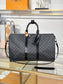 路L家- N41418 KEEPALL BANDOULIÈRE 45旅行袋-黑格