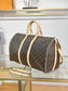 路L家-N41418 KEEPALL BANDOULIÈRE 45 旅行袋-咖啡格