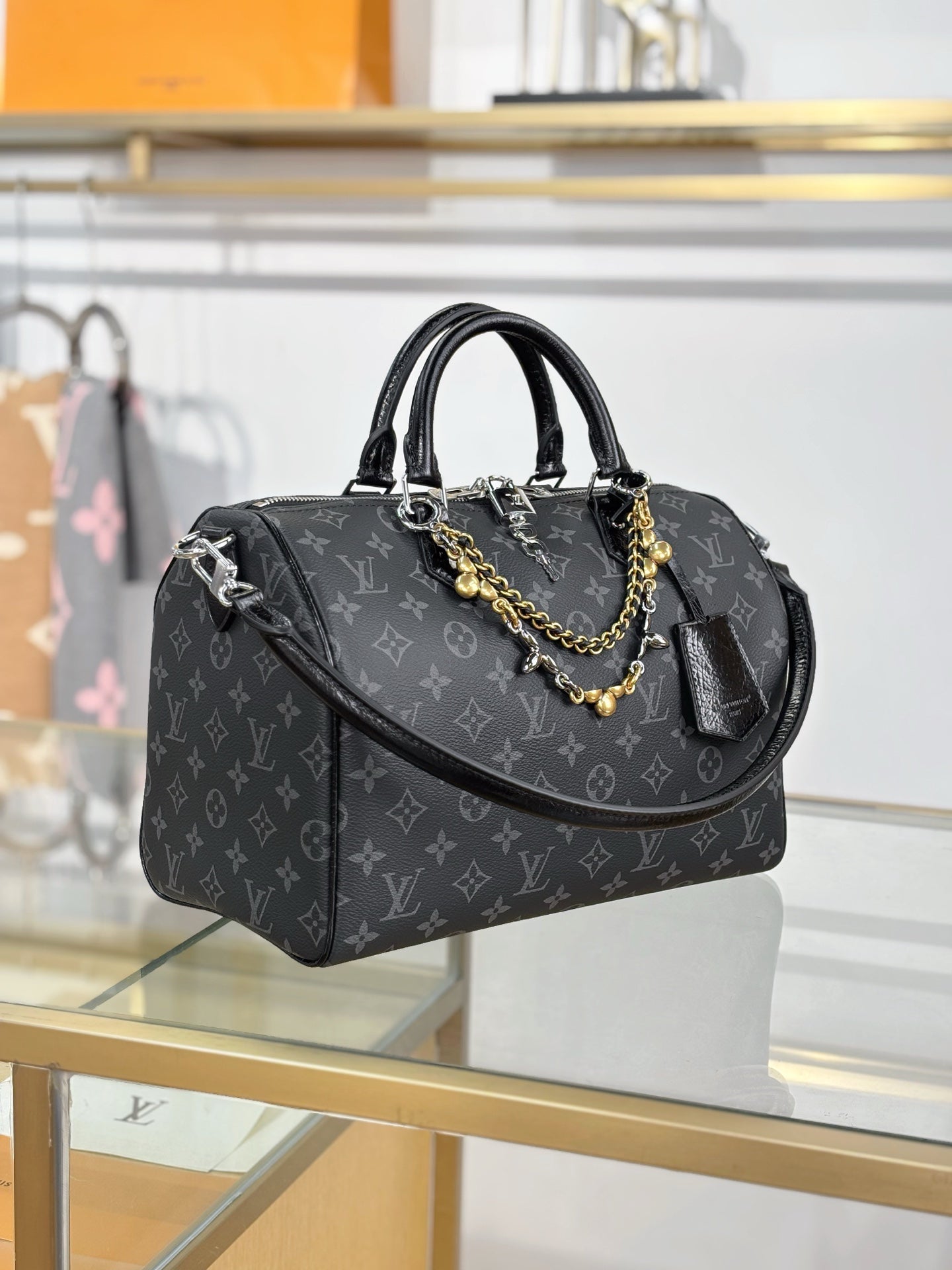 路L家-M15102 SPEEDY SOFT 30 手袋-黑花