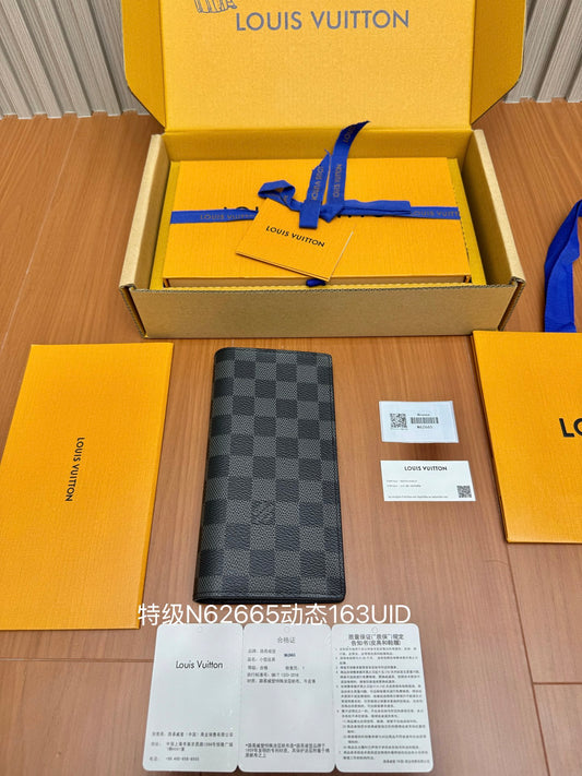 路L家-M62665 全鋼錢夾-黑色格子