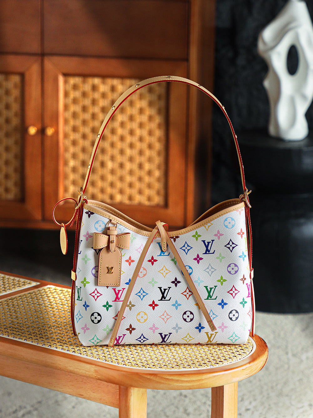 路L家-M13661 Carryall-白三彩