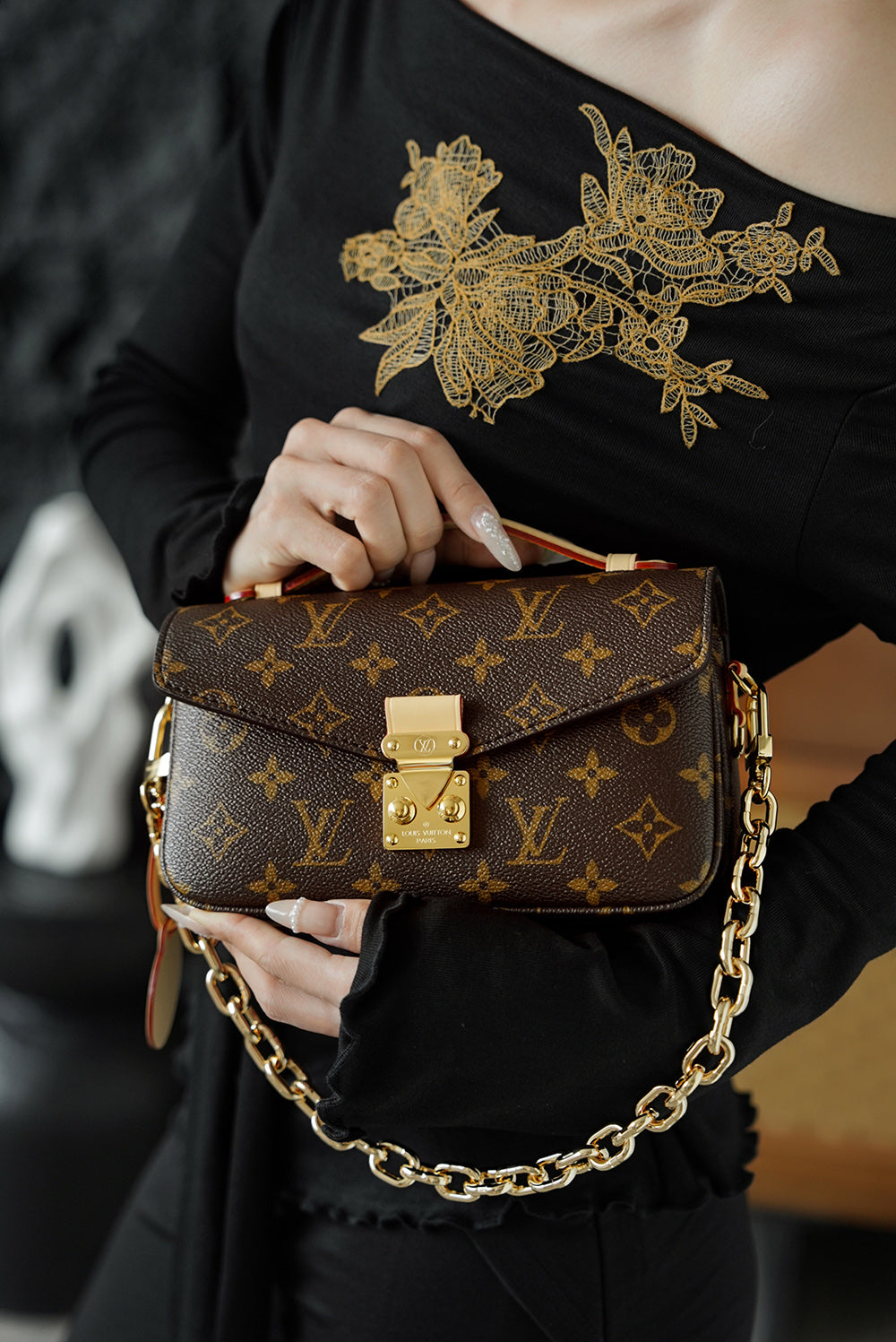 路L家-M46279 Pochette Métis信封式翻蓋-MINI小郵差包