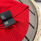 穆M家-紅色鏤空短袖針織衫