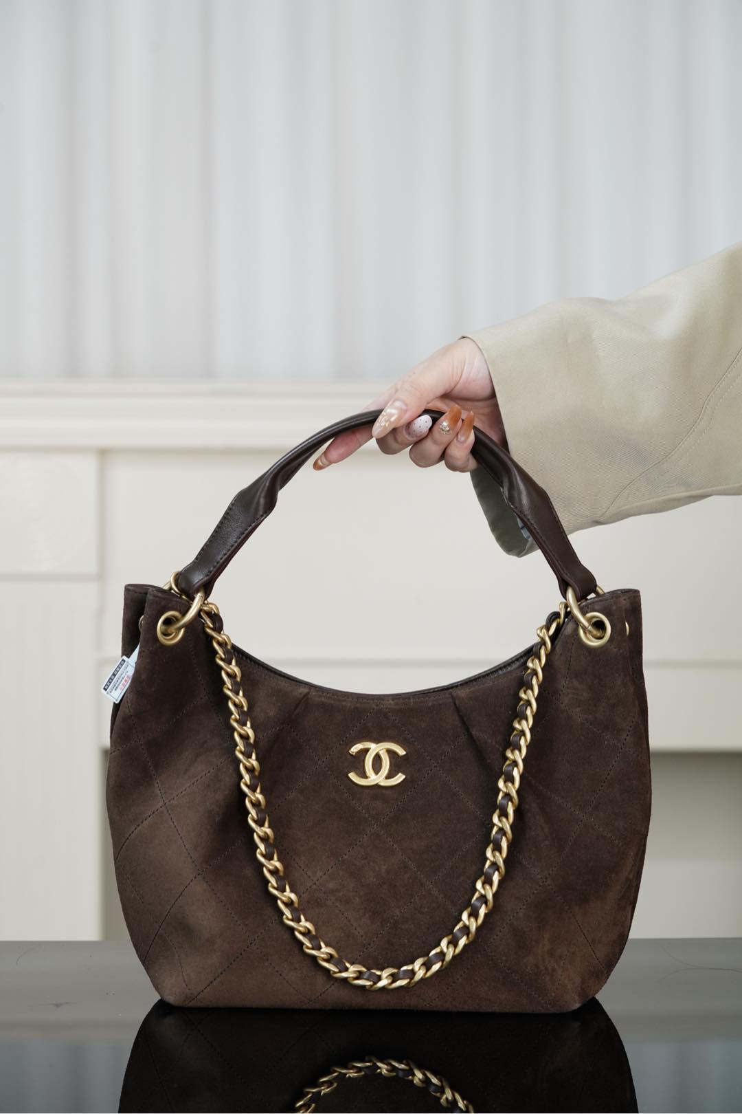 小香家-𝐡𝐨𝐛𝐨 麂皮棕 小號