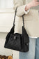 小香家-25S 25bag魚子醬抽繩水桶Hobo小號 黑色銀扣