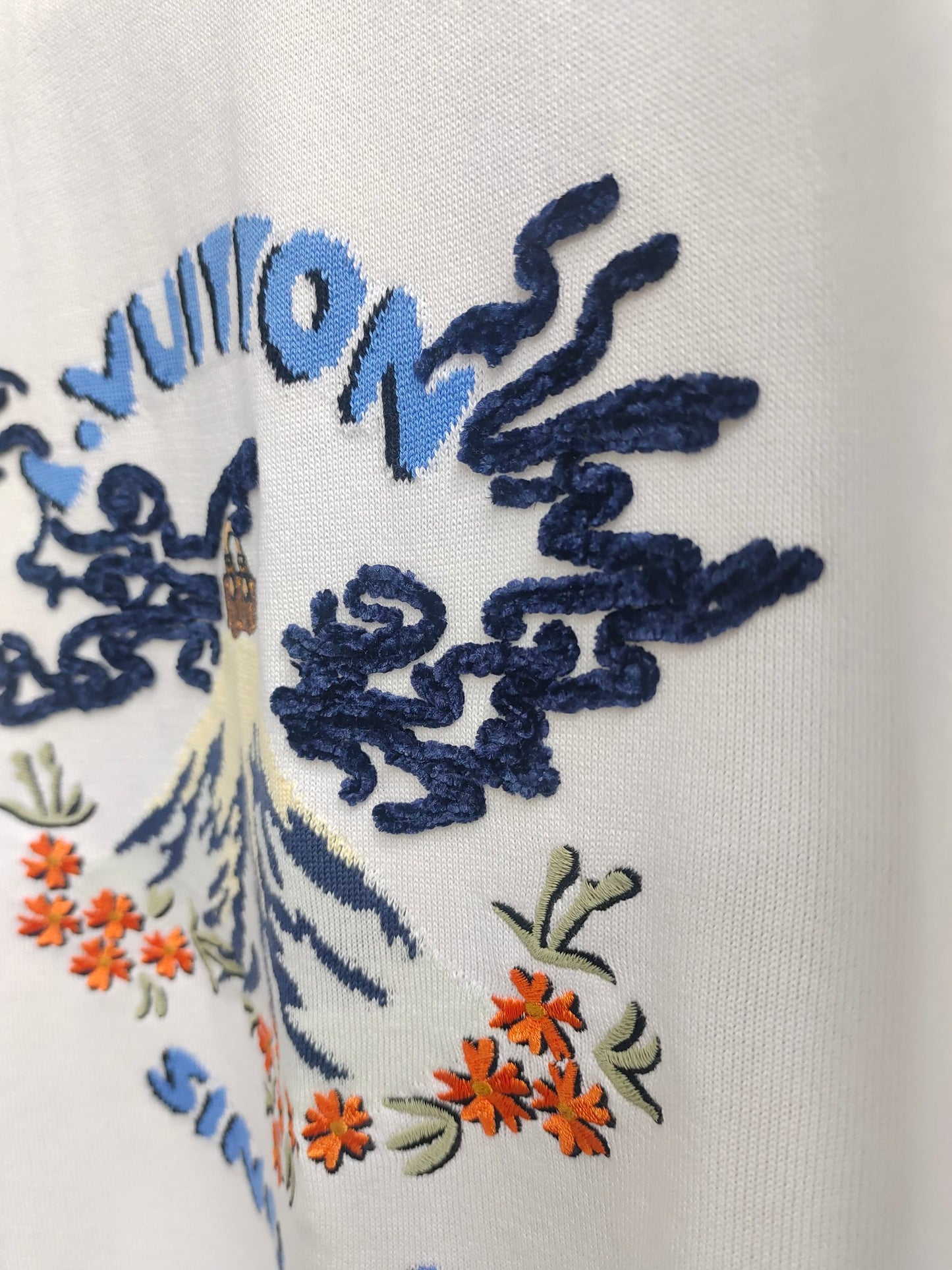 路L家-logo刺繡針織短袖