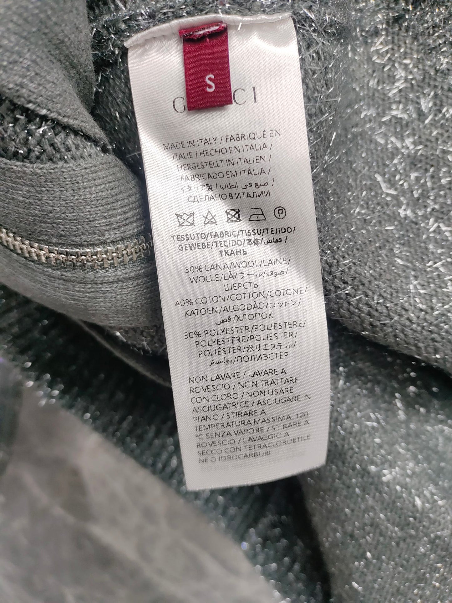 古G家-翻領訂鑽長袖開襟外套 灰色
