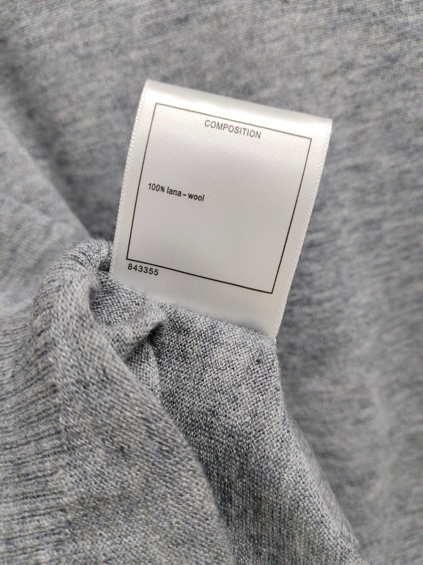 小香家-下擺刺繡logo短袖上衣 灰色