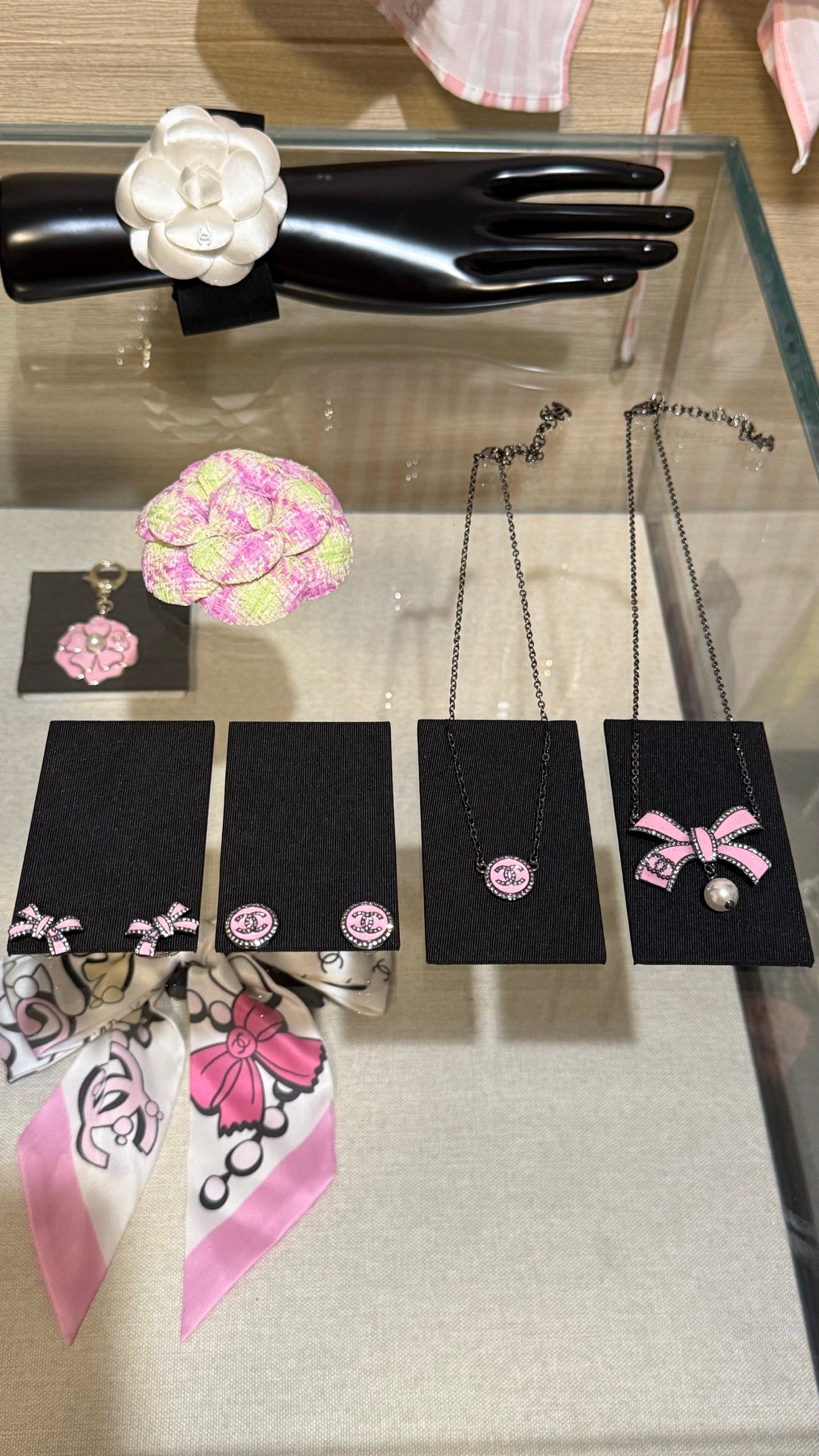 小香家-25粉色鈕扣項鍊