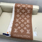 路L家-Monogram Shadow圍巾 40x200  毛絨混紡提花
