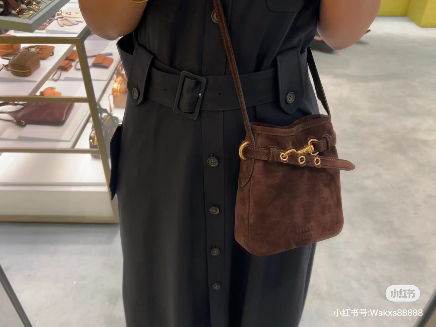穆M家-5NR461 小福袋包 MINI 咖色