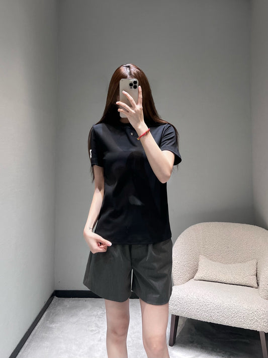小香家-26早春新品字母短袖T 黑色