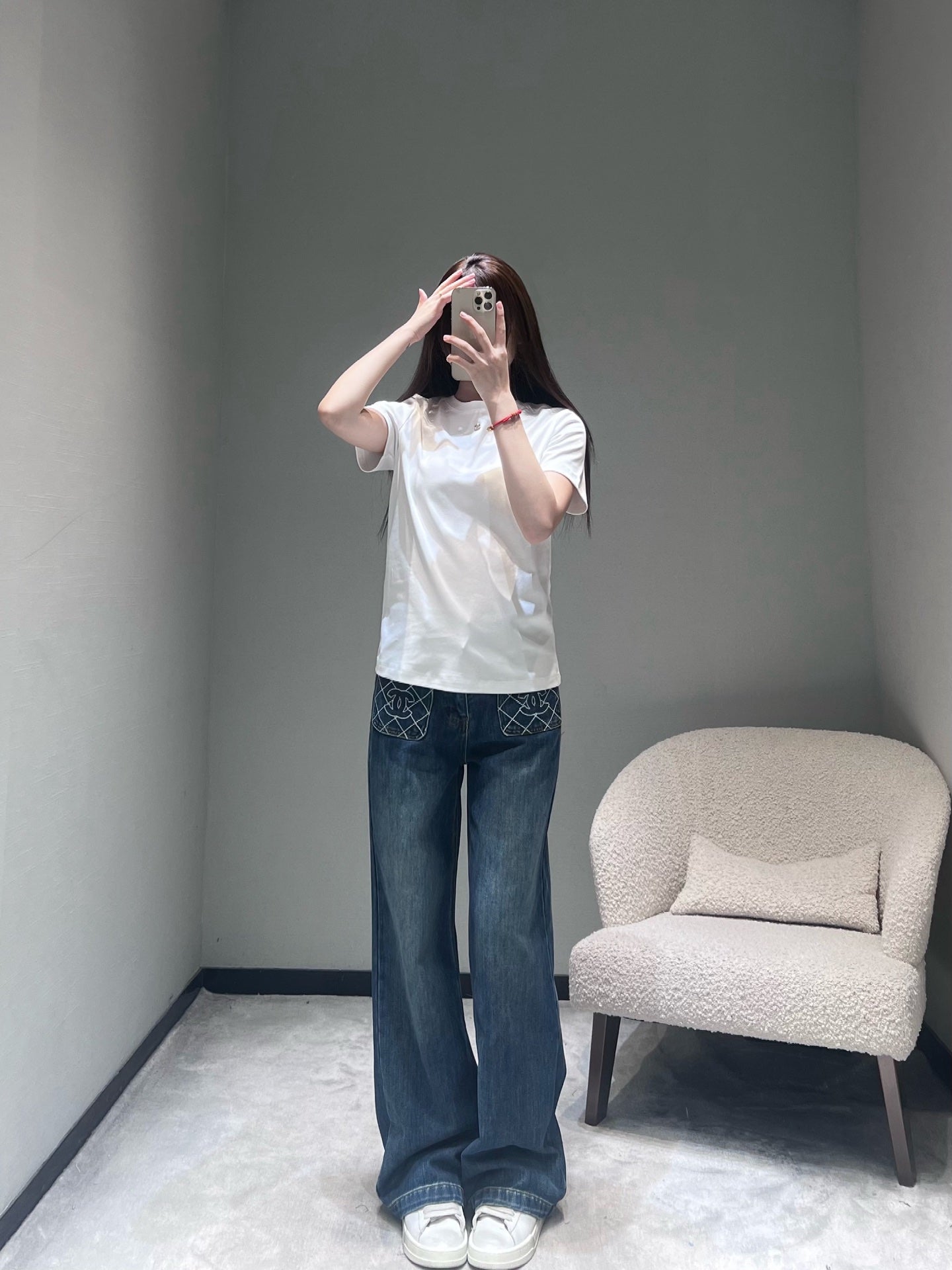 小香家-26早春新品字母短袖T 白色