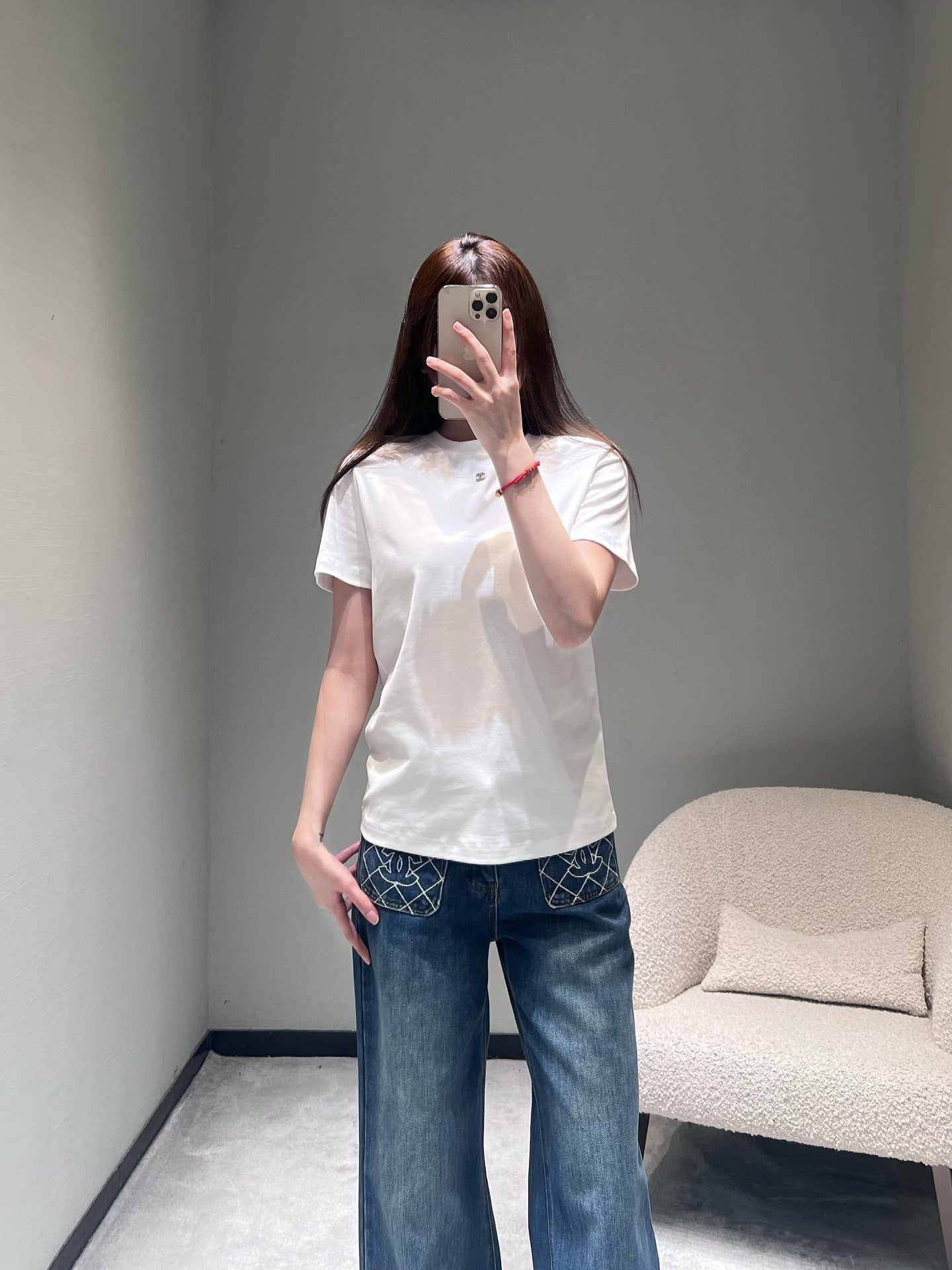 小香家-26早春新品字母短袖T 白色
