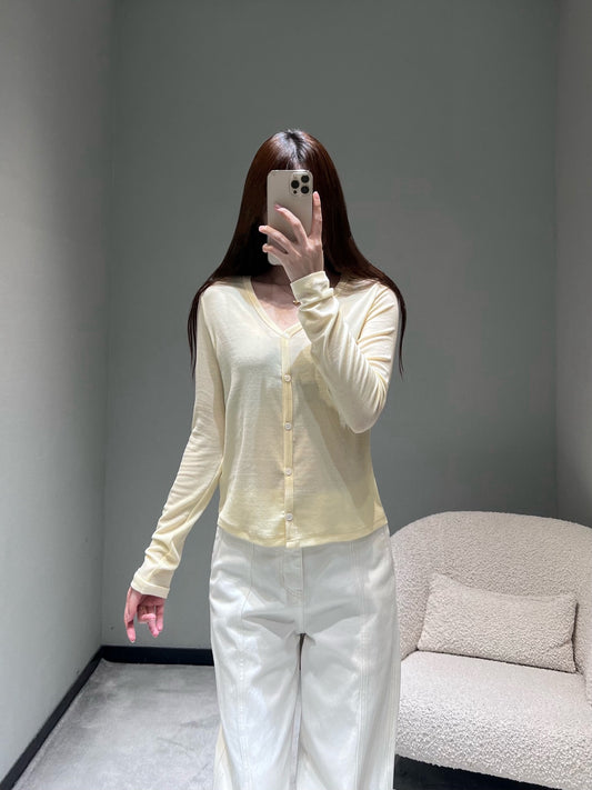 小香家-刺繡假兩件長袖T
