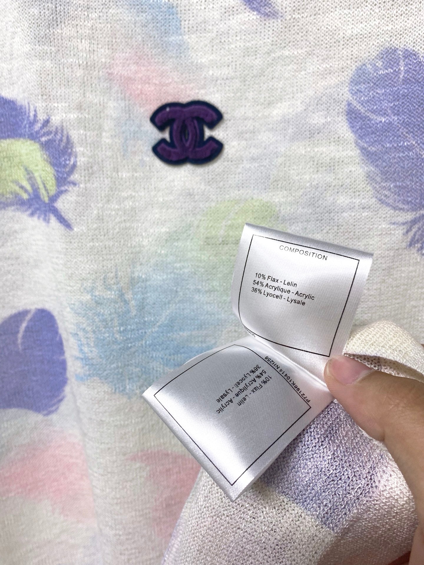 小香家-羽毛印花短袖T