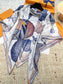 路L家-絲絨方巾 140X140cm 真絲雙面同色