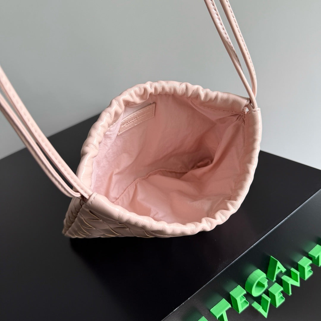 B編織-抽繩Dustbag MINI 粉色