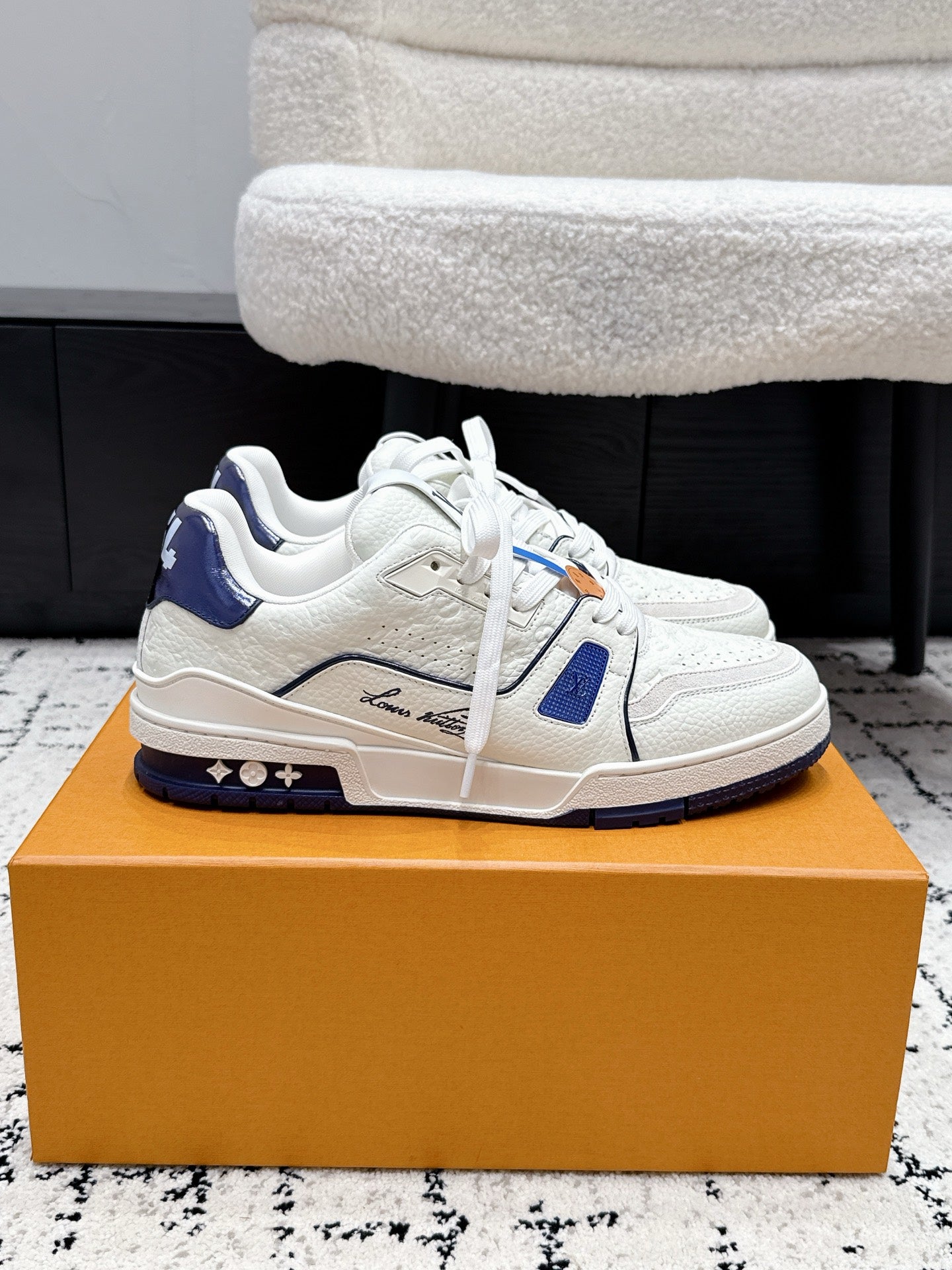 路L家-Trainer 26休閒運動鞋滑板鞋 藍色