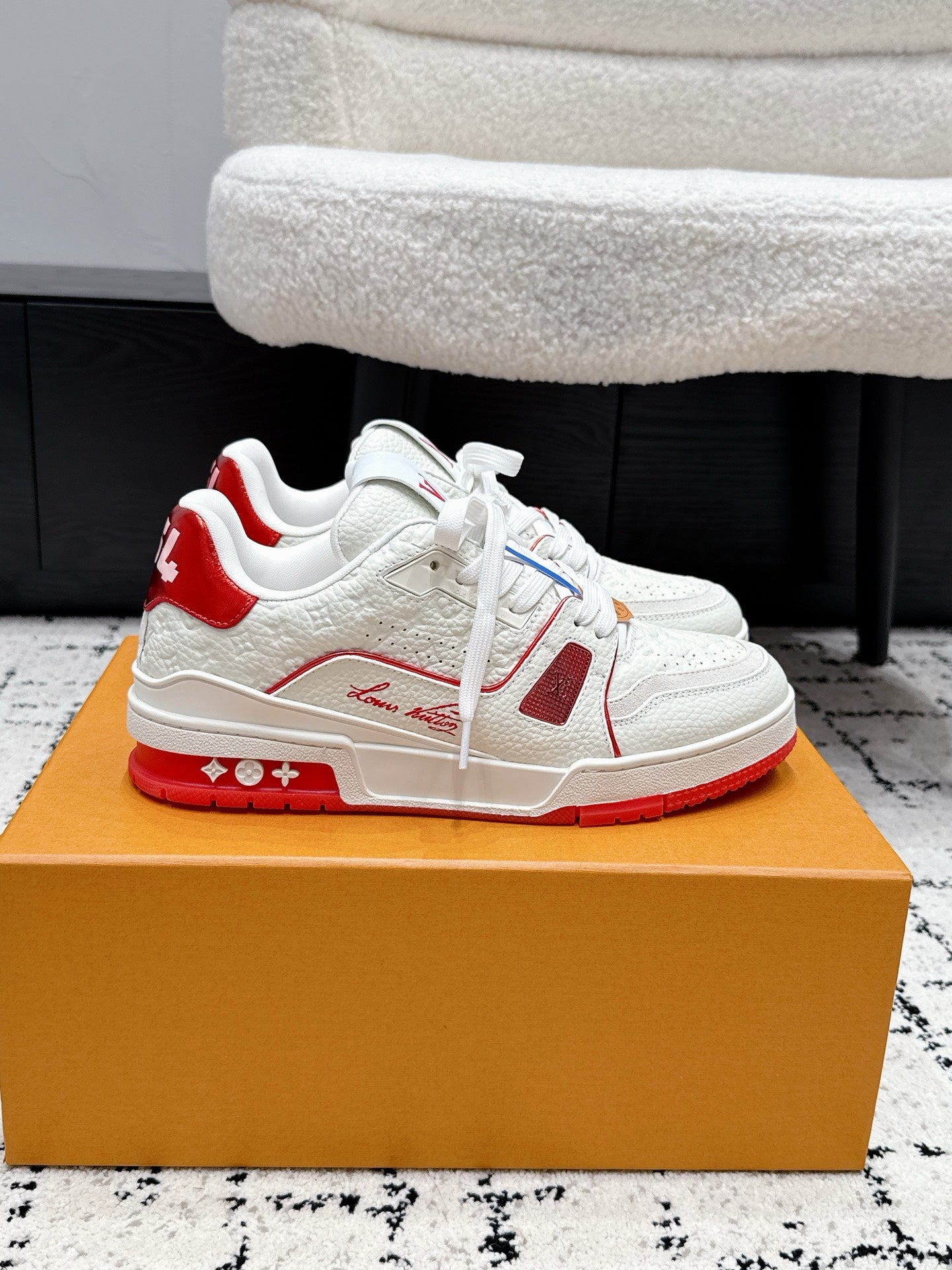 路L家-Trainer 26休閒運動鞋滑板鞋 紅色