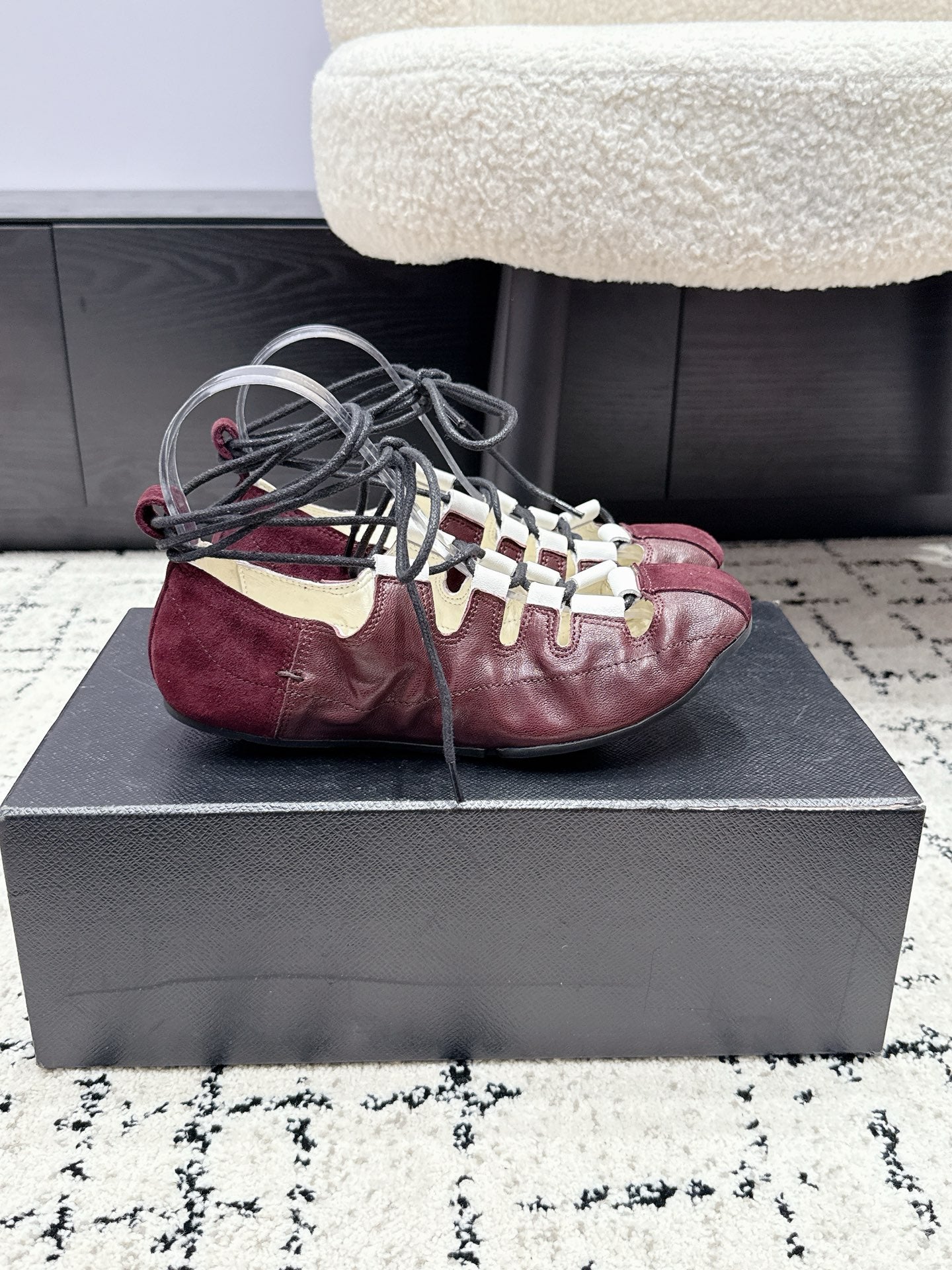 Ala-260703繫帶瑪麗珍跳舞鞋 紅色