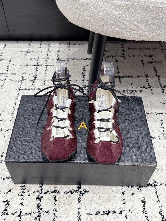 Ala-260703繫帶瑪麗珍跳舞鞋 紅色