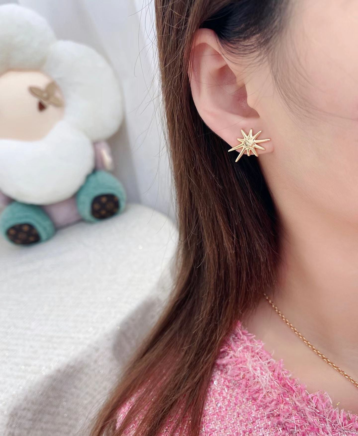 小香家-26金屬感星星耳環