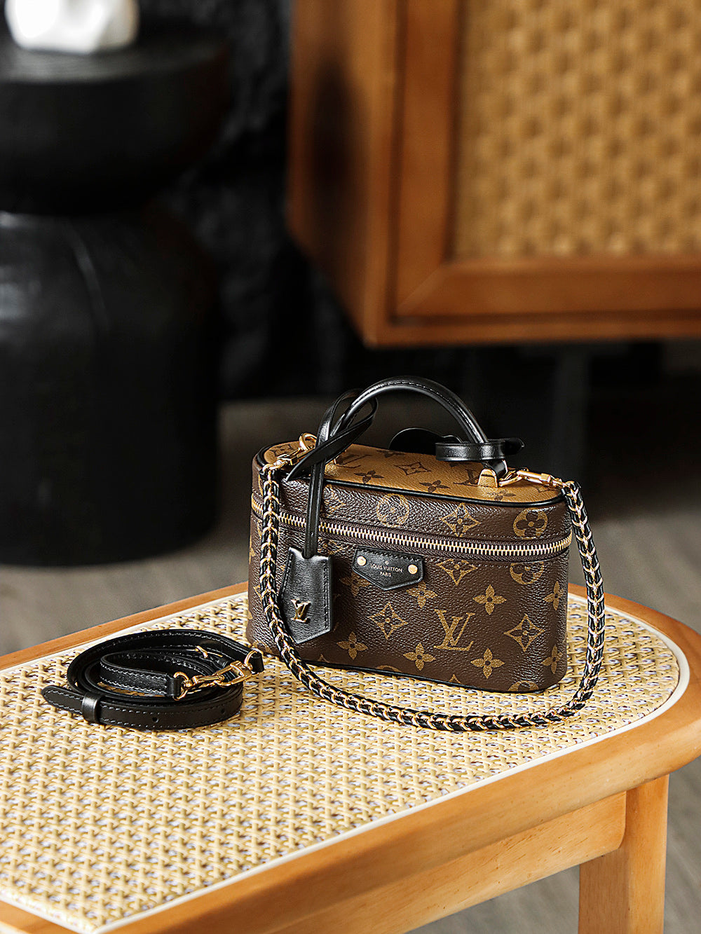 路L家-M47125 Vanity Chain Pouch手袋-經典老花