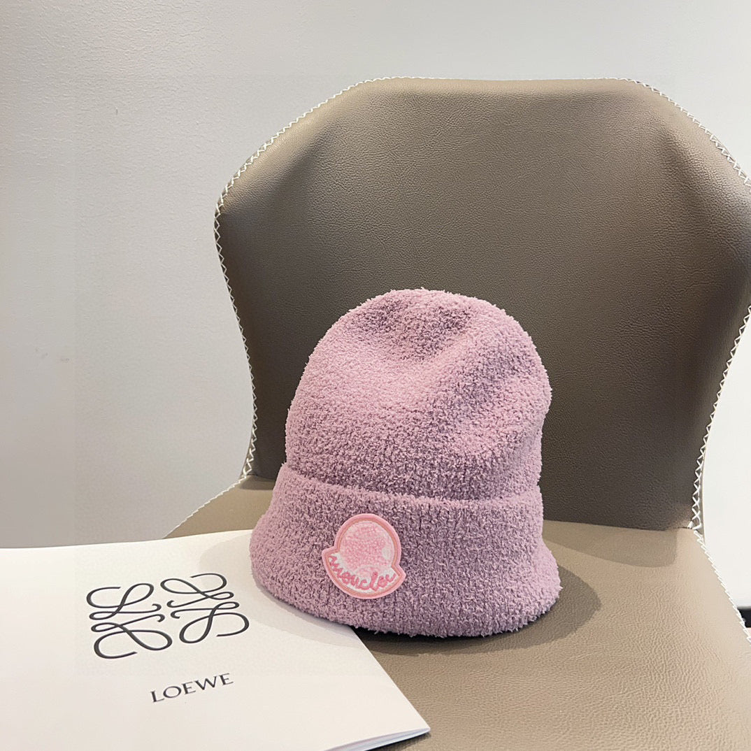 Moncler-2025新款 男女羊羔毛針織毛線帽