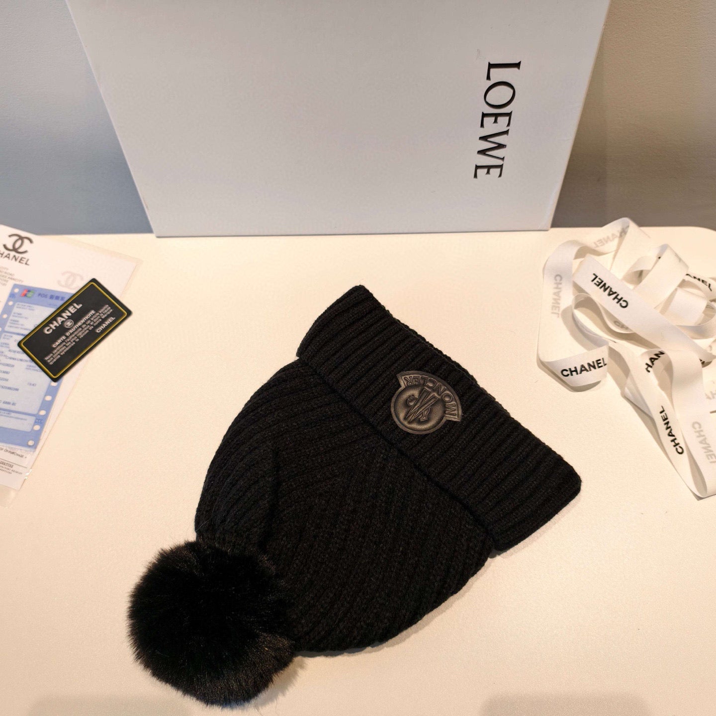 Moncler-2025秋冬新款 大牌毛球毛帽