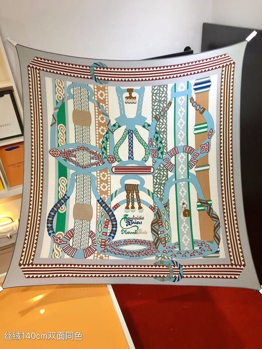 小愛款-雙面同色 140x140cm 70%羊絨30%真絲
