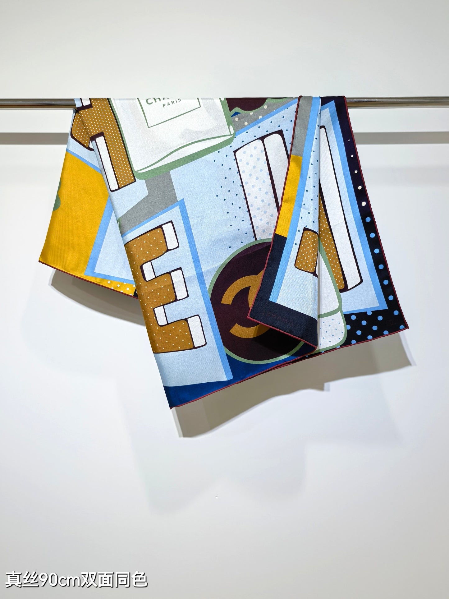 路L家-18姆米雙面 90x90cm 斜紋真絲