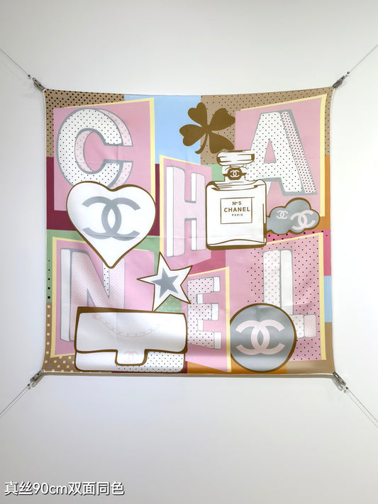小香家-18姆米雙面 90x90cm 斜紋真絲