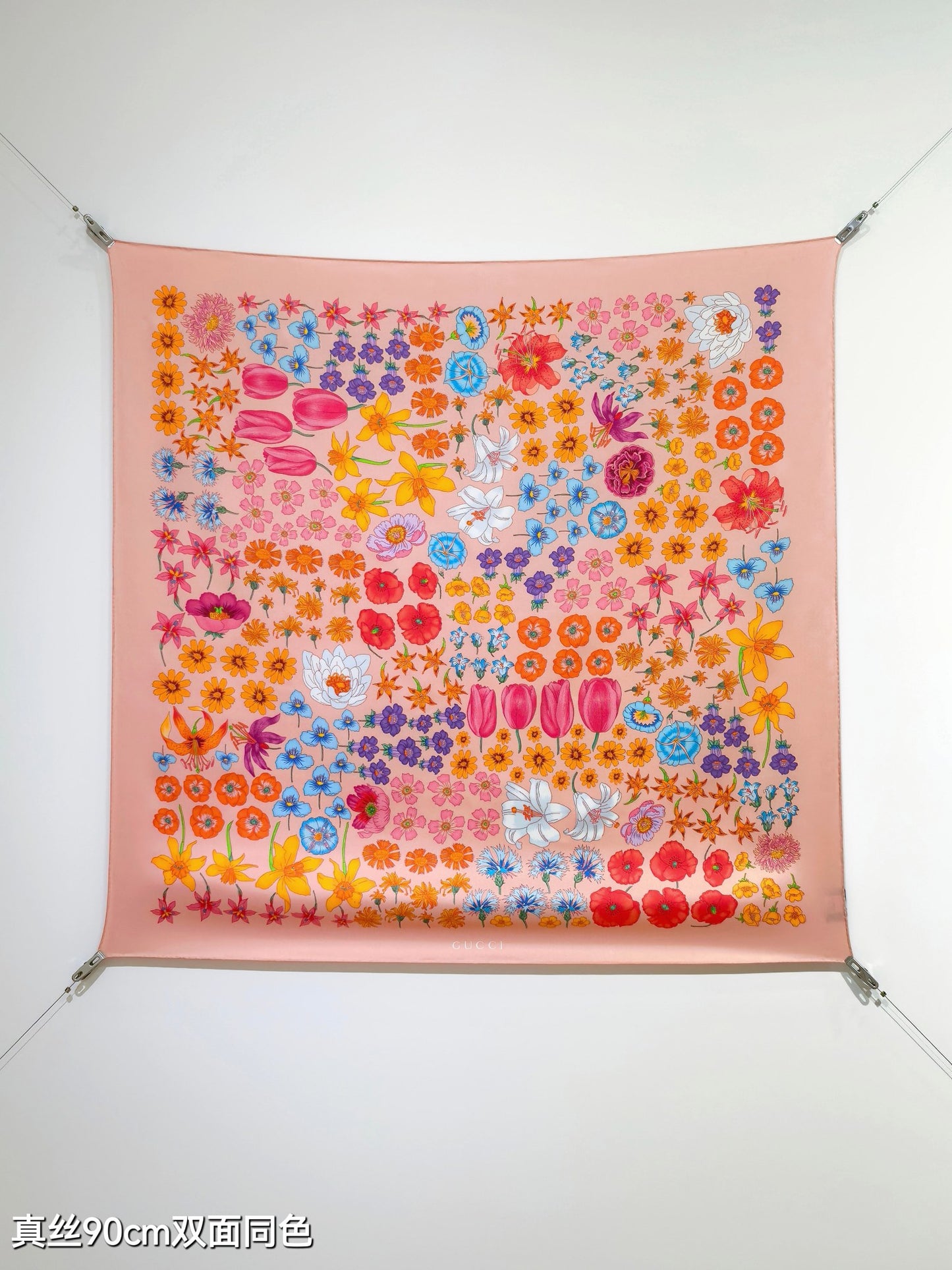 古G家-18姆米雙面 90x90cm 斜紋真絲