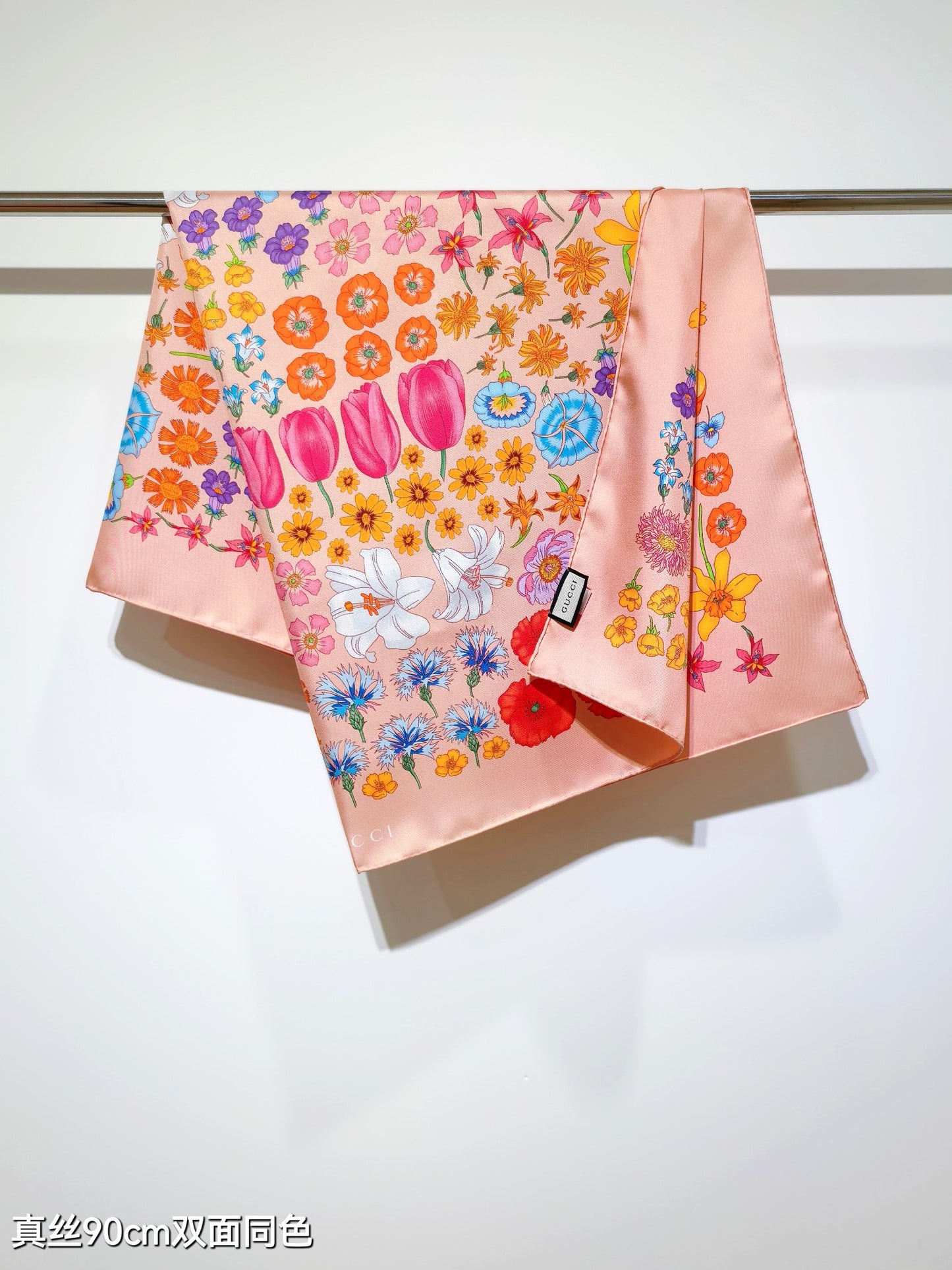 古G家-18姆米雙面 90x90cm 斜紋真絲