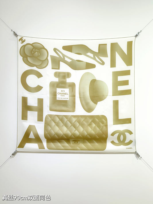 小香家-18姆米雙面 90x90cm 斜紋真絲