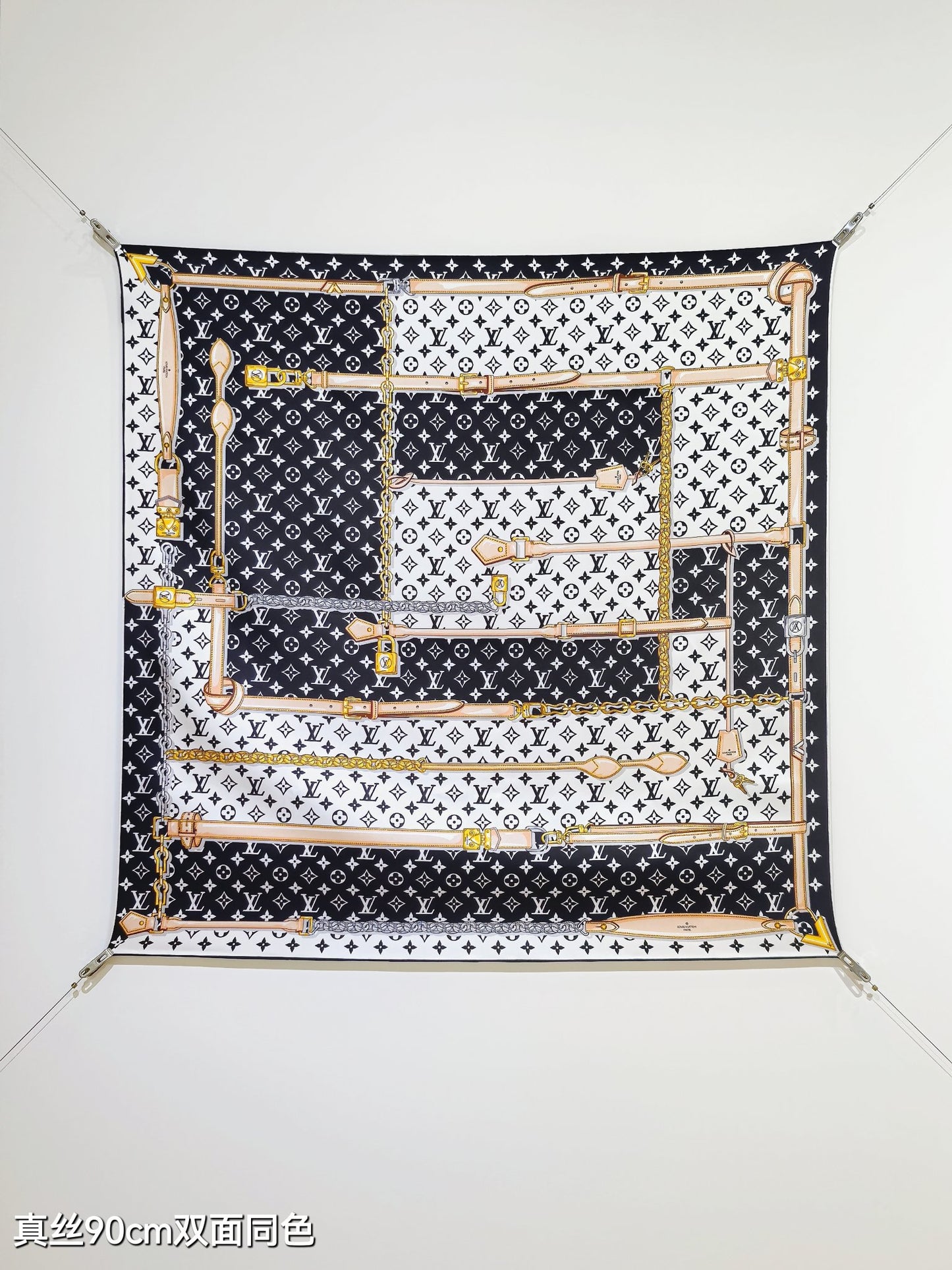 路L家-18姆米雙面 90x90cm 斜紋真絲