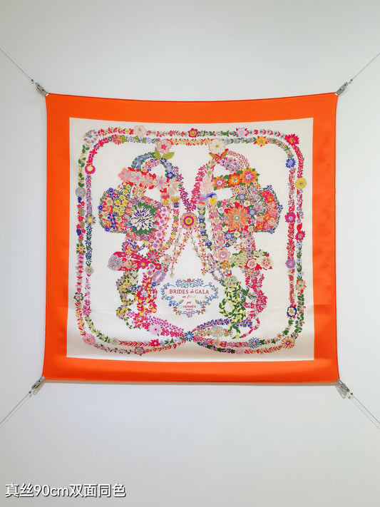 小愛款-18姆米雙面 90x90cm 斜紋真絲