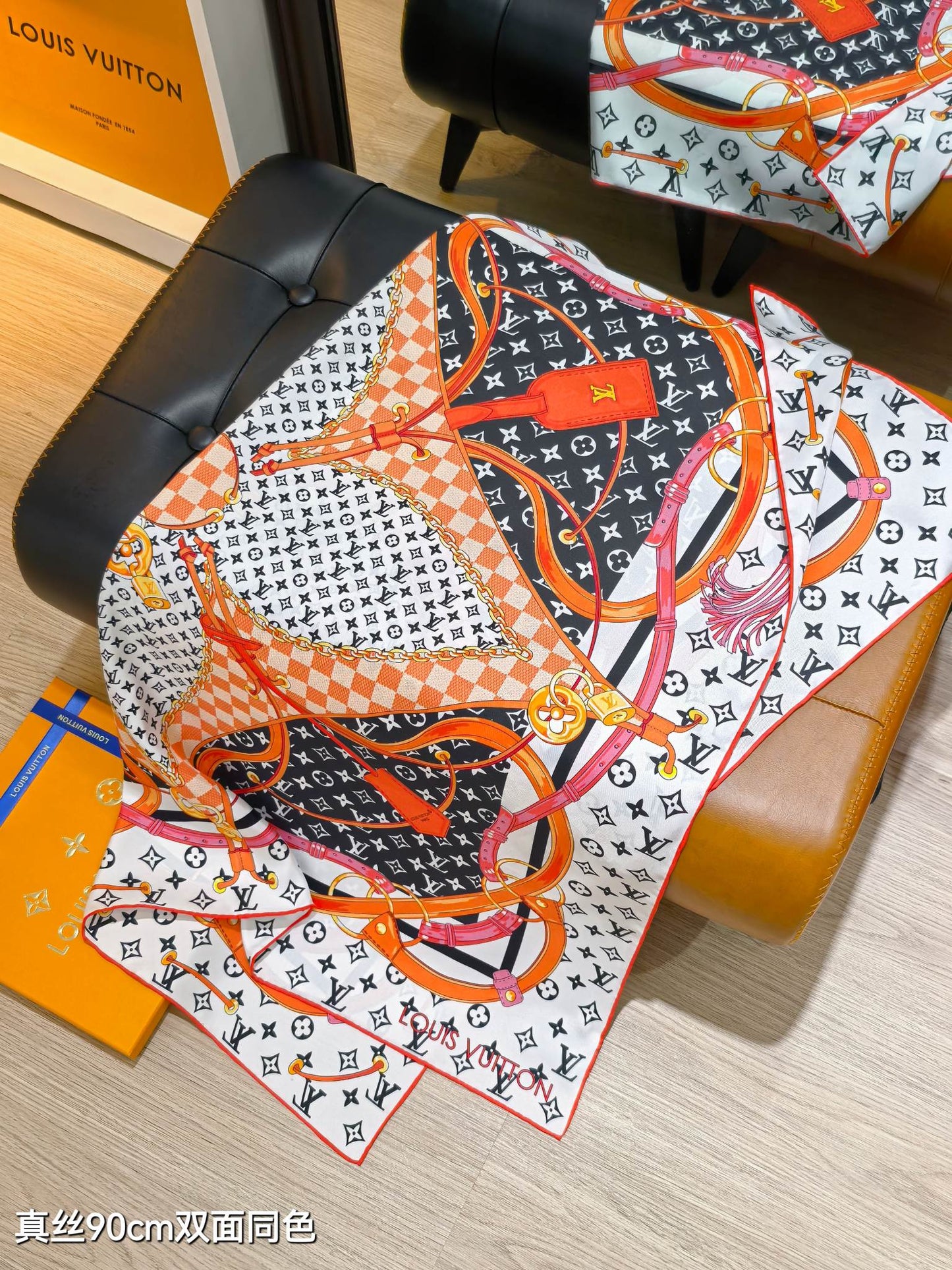 路L家-18姆米雙面 90x90cm 斜紋真絲