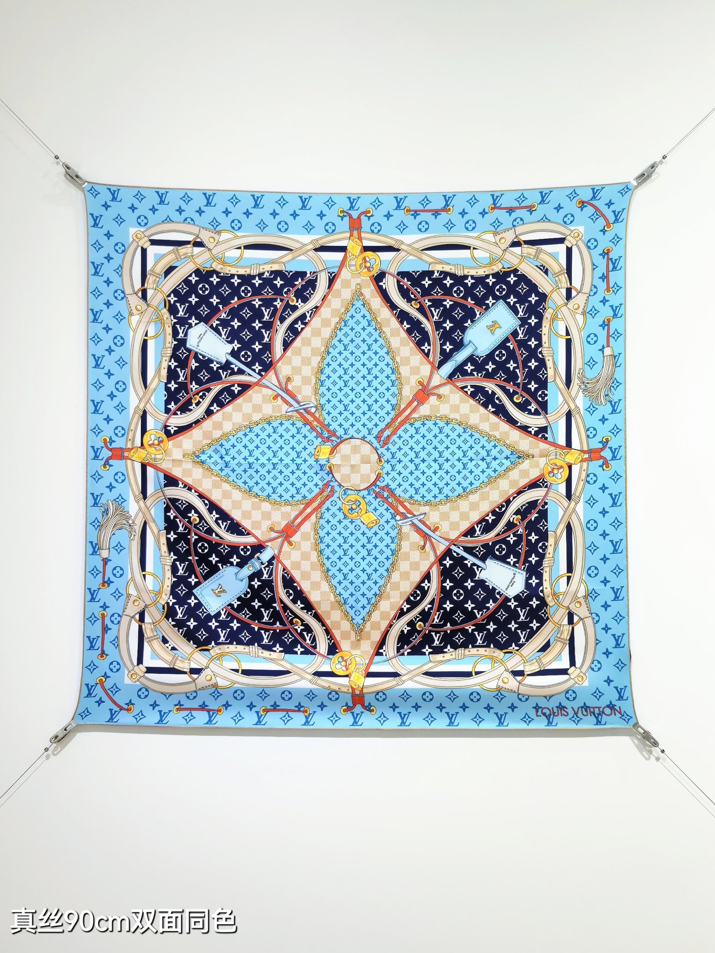 路L家-18姆米雙面 90x90cm 斜紋真絲