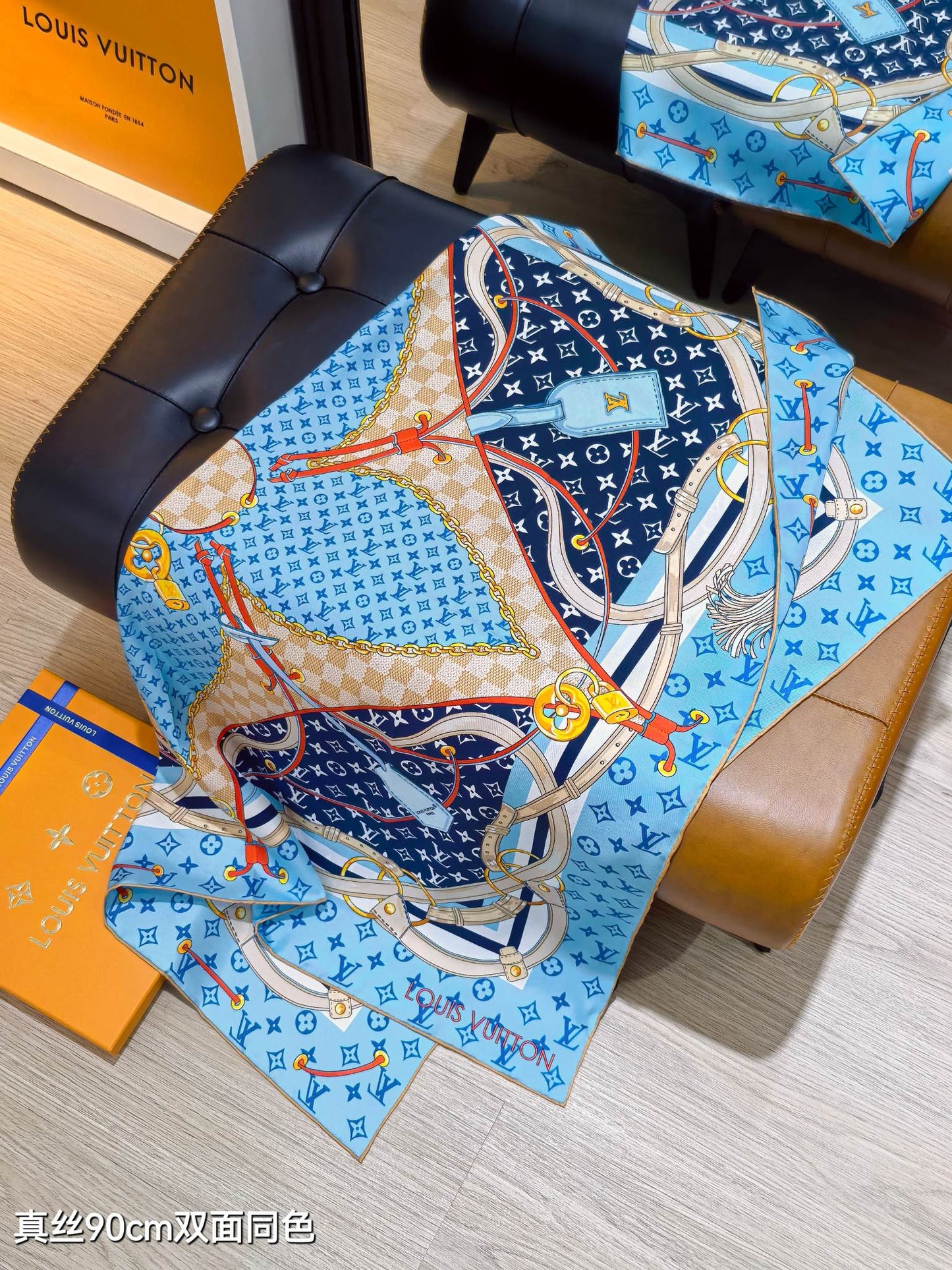 路L家-18姆米雙面 90x90cm 斜紋真絲