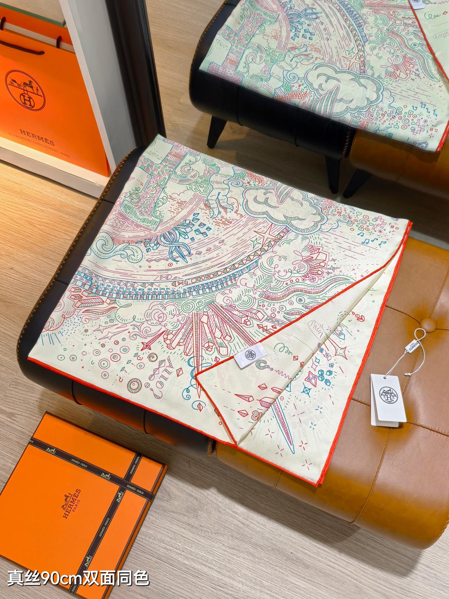 小愛款-18姆米雙面 90x90cm 斜紋真絲