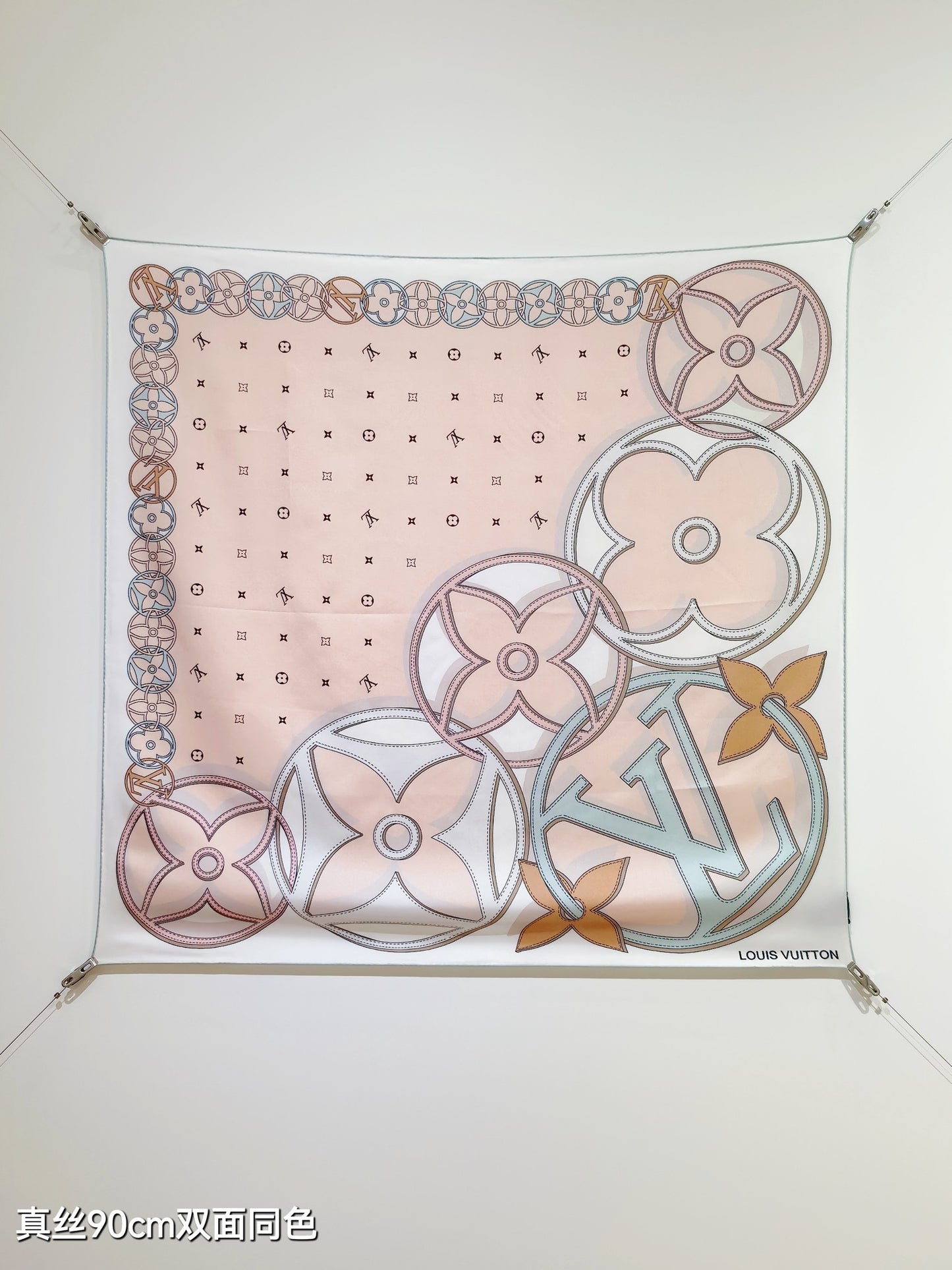 路L家-18姆米雙面 90x90cm 斜紋真絲
