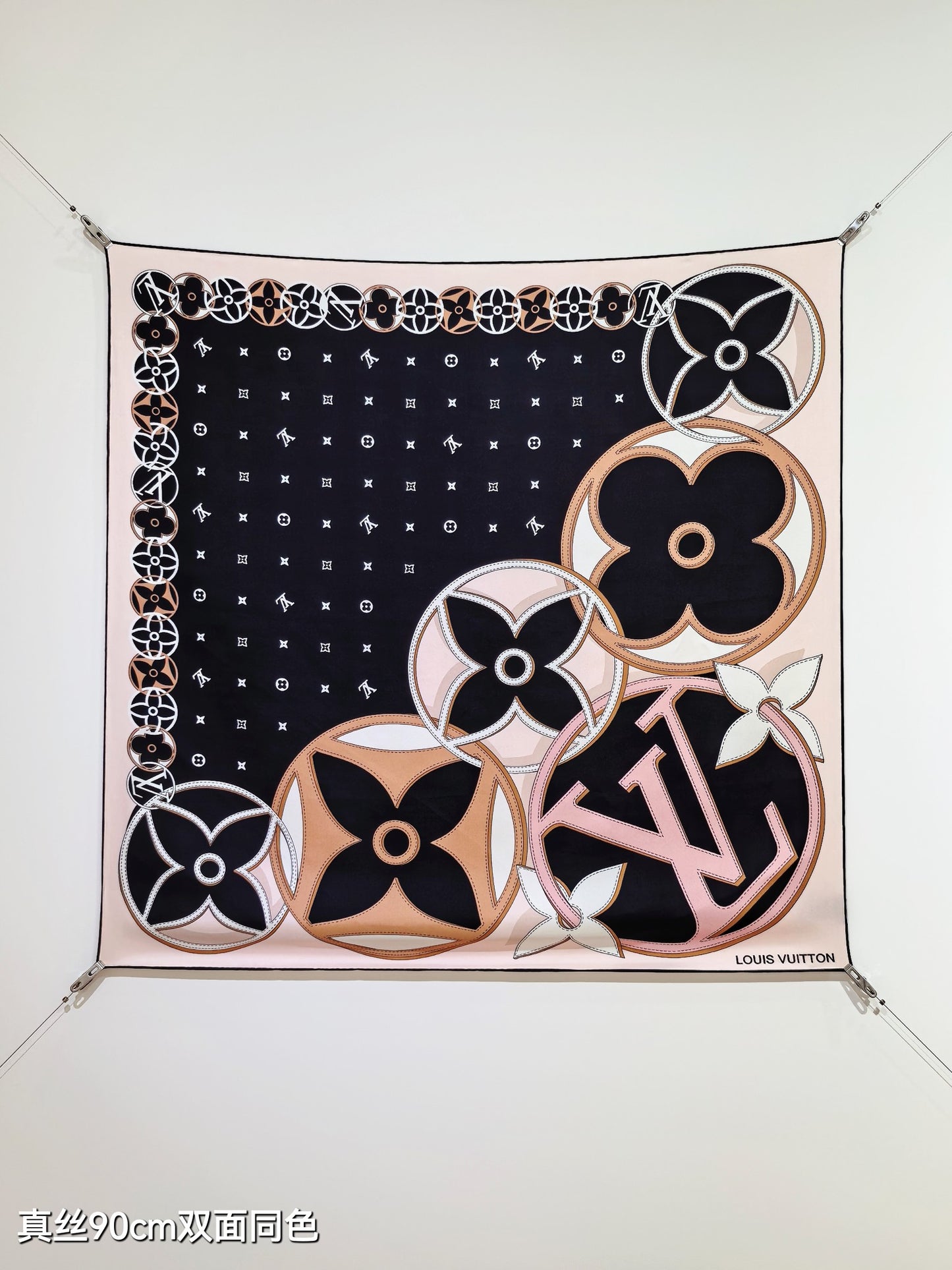 路L家-18姆米雙面 90x90cm 斜紋真絲