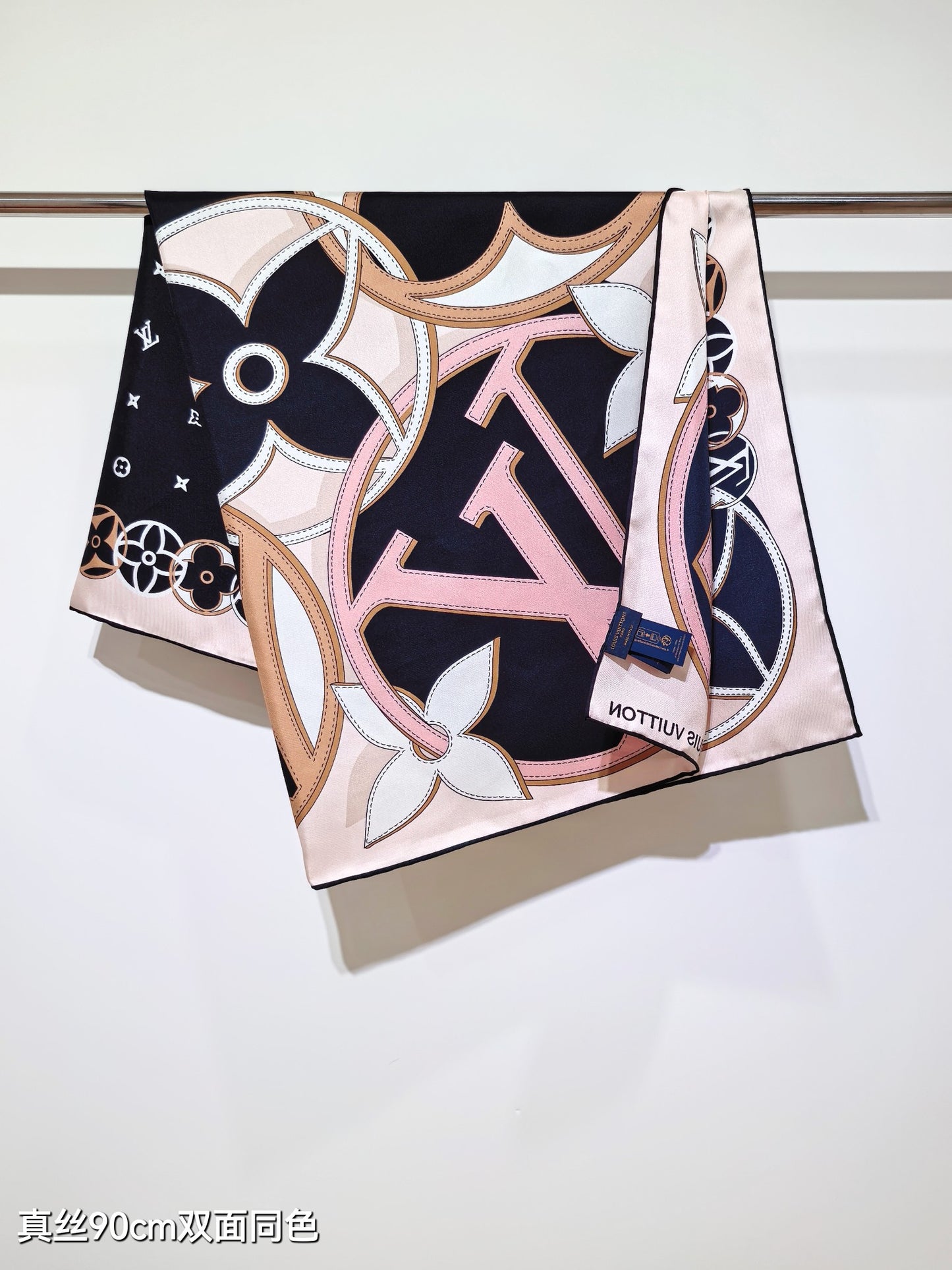 路L家-18姆米雙面 90x90cm 斜紋真絲